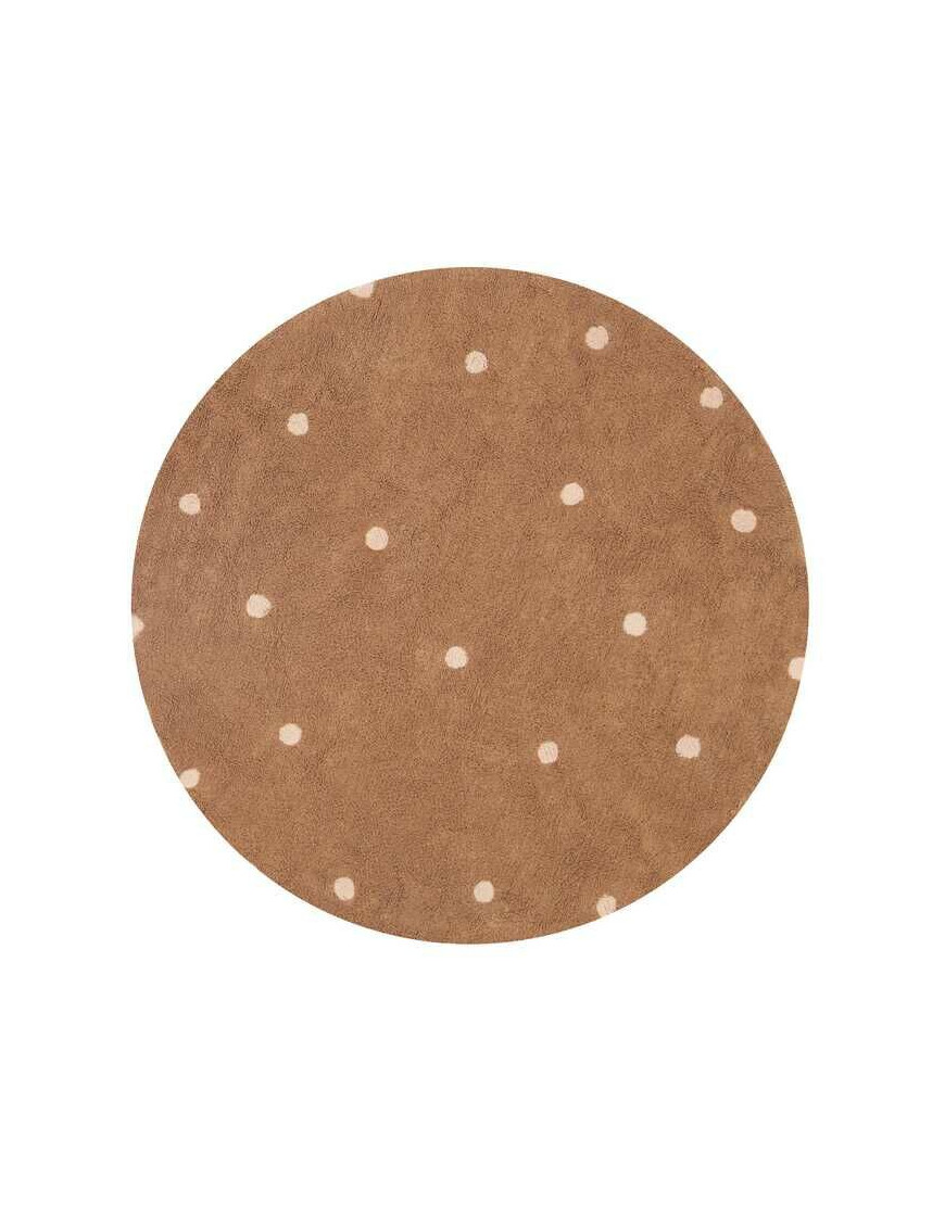 Dywan do prania Round Dot Chestnut 140cm