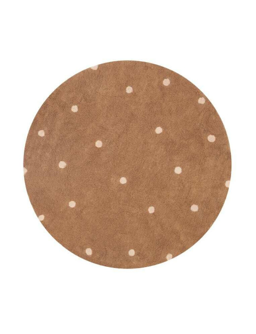 Dywan do prania Round Dot Chestnut 140cm
