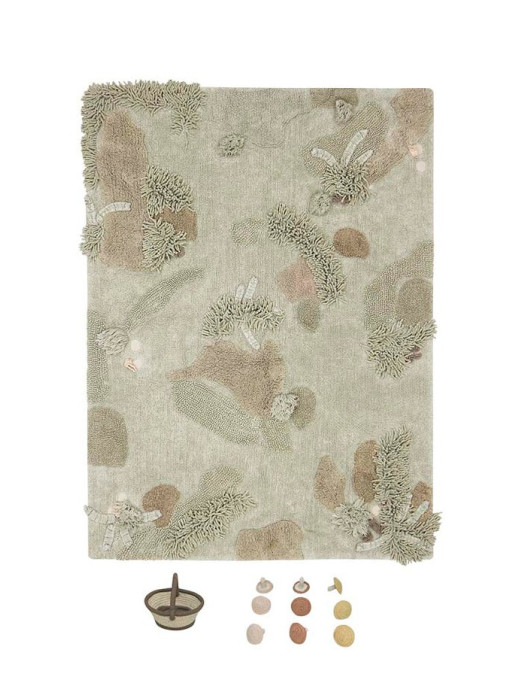 Bawełniany dywan do zabawy Mushroom Forest 120x160cm