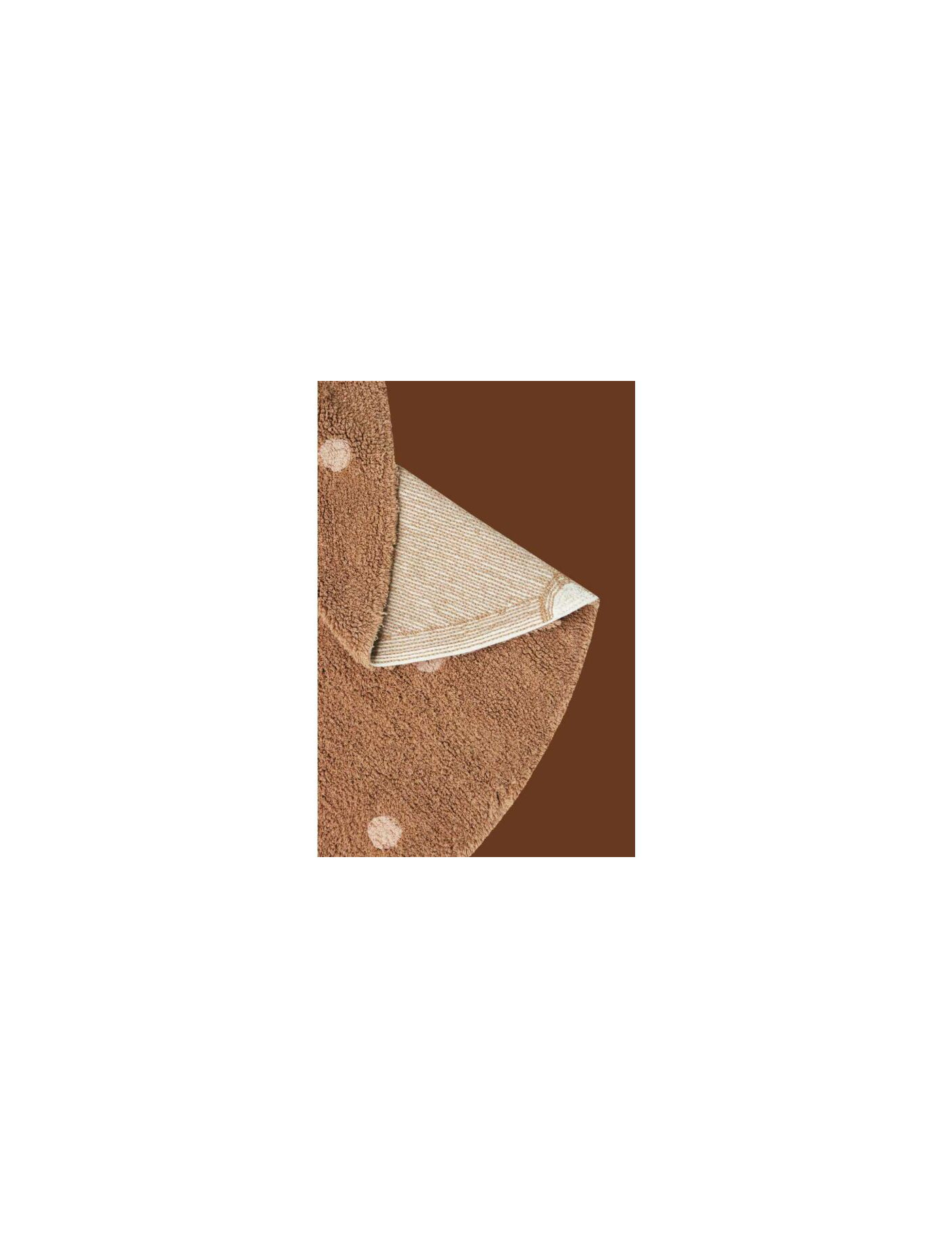 Dywan do prania Round Dot Chestnut 140cm