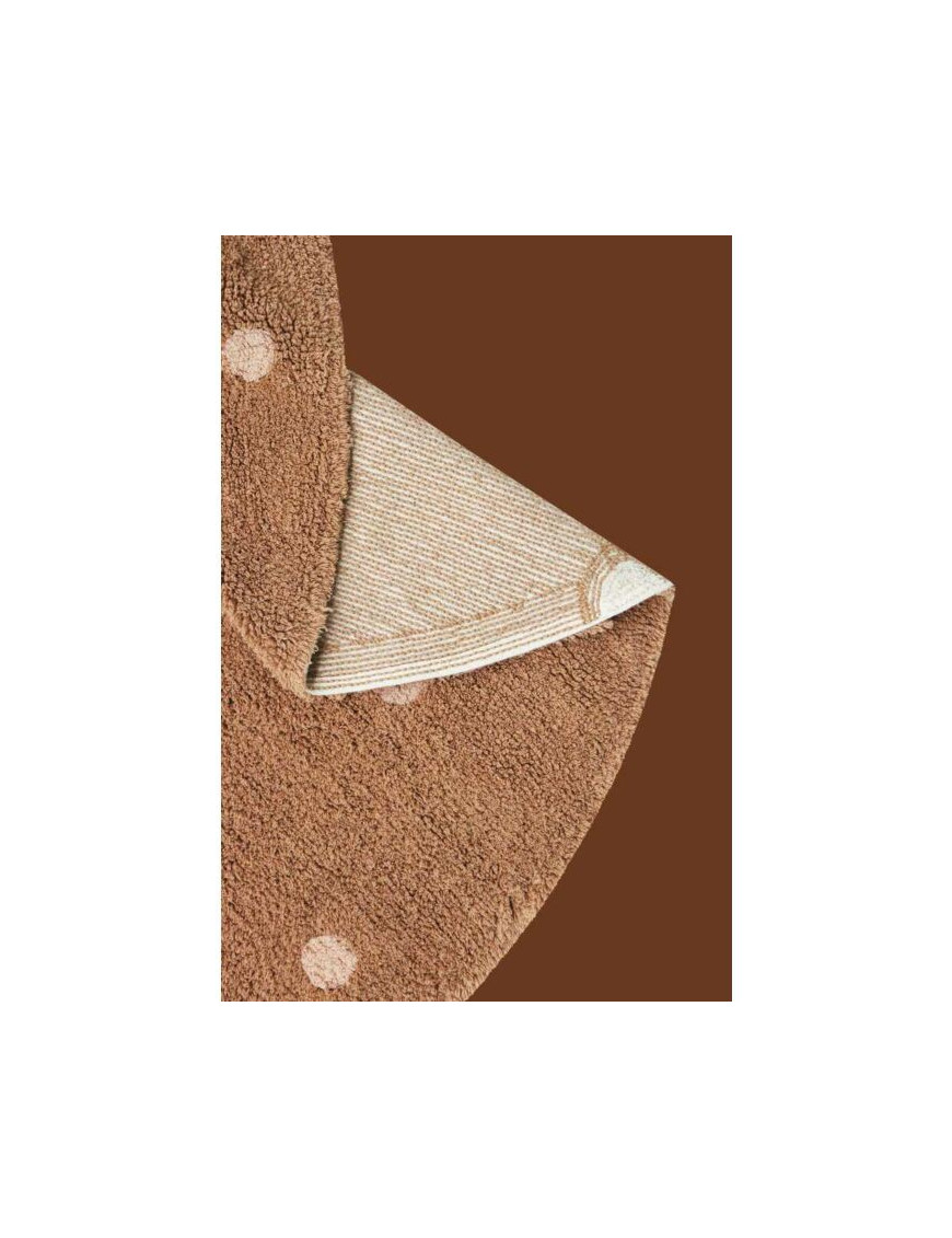 Dywan do prania Round Dot Chestnut 140cm