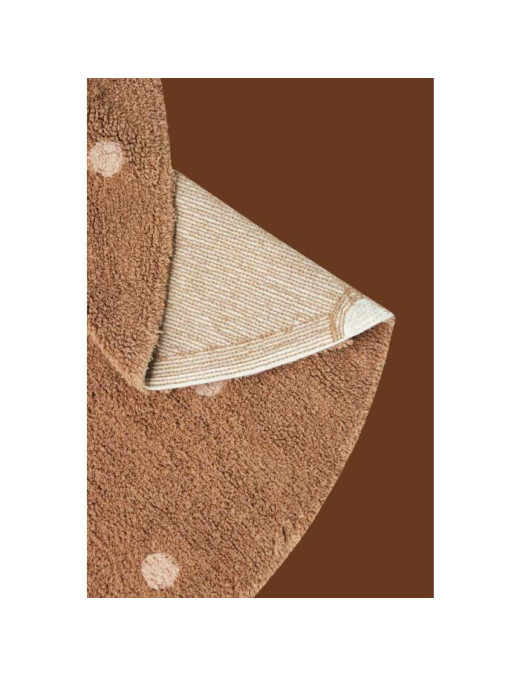 Dywan do prania Round Dot Chestnut 140cm