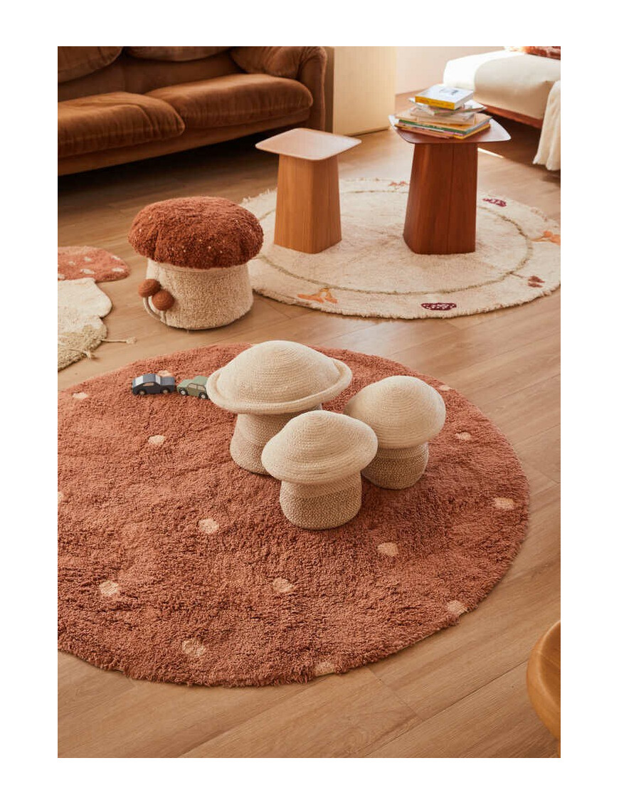 Dywan do prania Round Dot Chestnut 140cm