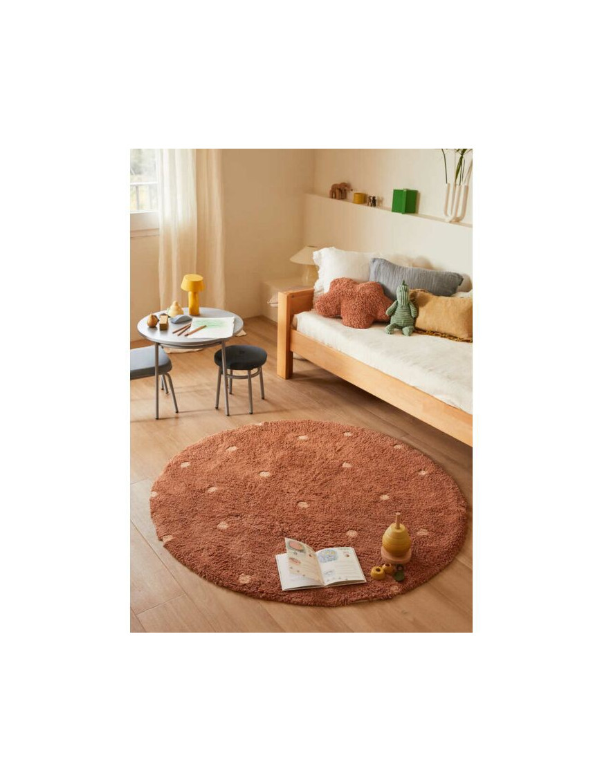 Dywan do prania Round Dot Chestnut 140cm