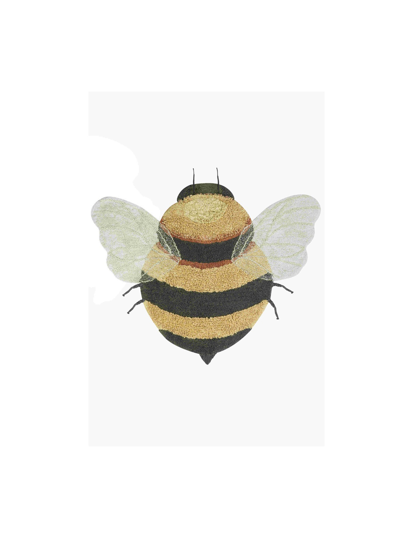 Dywan bawełniany Bee do prania w pralce, Planet Bee, Lorena Canals