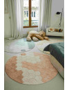 Dywan bawełniany okrągły Ø 140, Round Honeycomb Rose, Plaster Miodu Róż, Planet Bee, Lorena Canals Dywan bawełniany okrągły Ø 140, Round Honeycomb Rose, Plaster Miodu Róż, Planet Bee, Lorena Canals