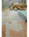 Dywan bawełniany okrągły Ø 140, Round Honeycomb Rose, Plaster Miodu Róż, Planet Bee, Lorena Canals Dywan bawełniany okrągły Ø 140, Round Honeycomb Rose, Plaster Miodu Róż, Planet Bee, Lorena Canals
