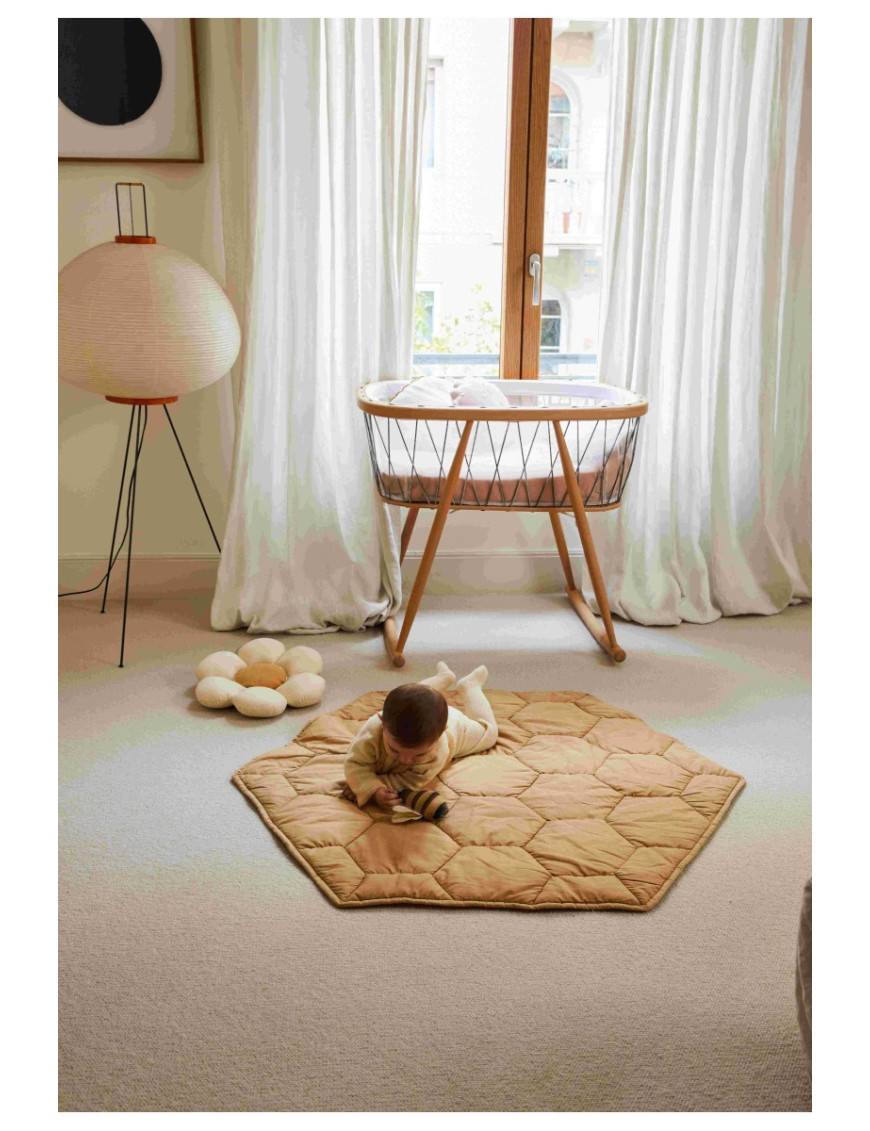 Mata do zabawy Honeycomb 100 x 100 cm, Planet Bee, Lorena Canals
