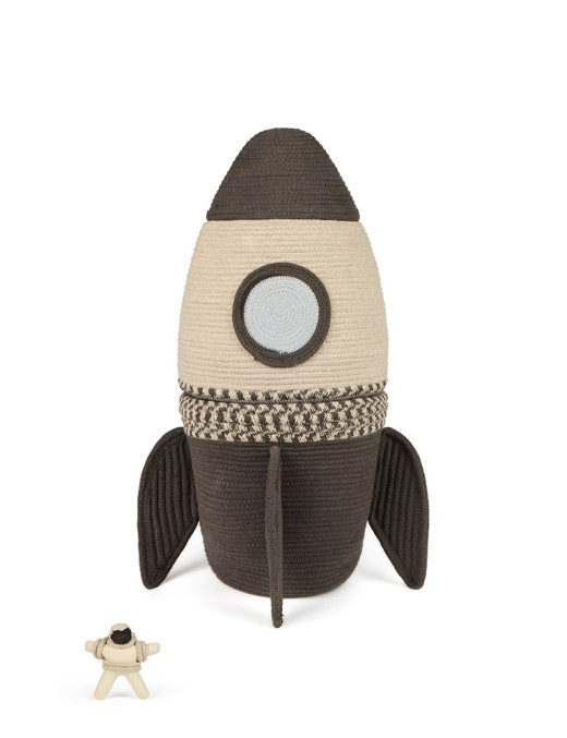 Kosz dekoracyjny Giant Rocket, "Mom, I want to be an astronaut" Lorena Canals