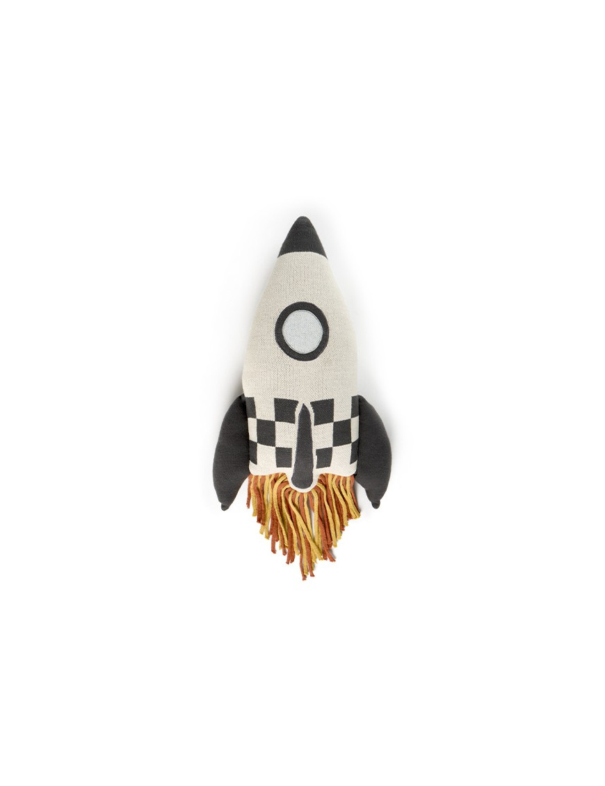 Poduszka rakieta Rocket M,  "Mom, I want to be an astronaut" Lorena Canals