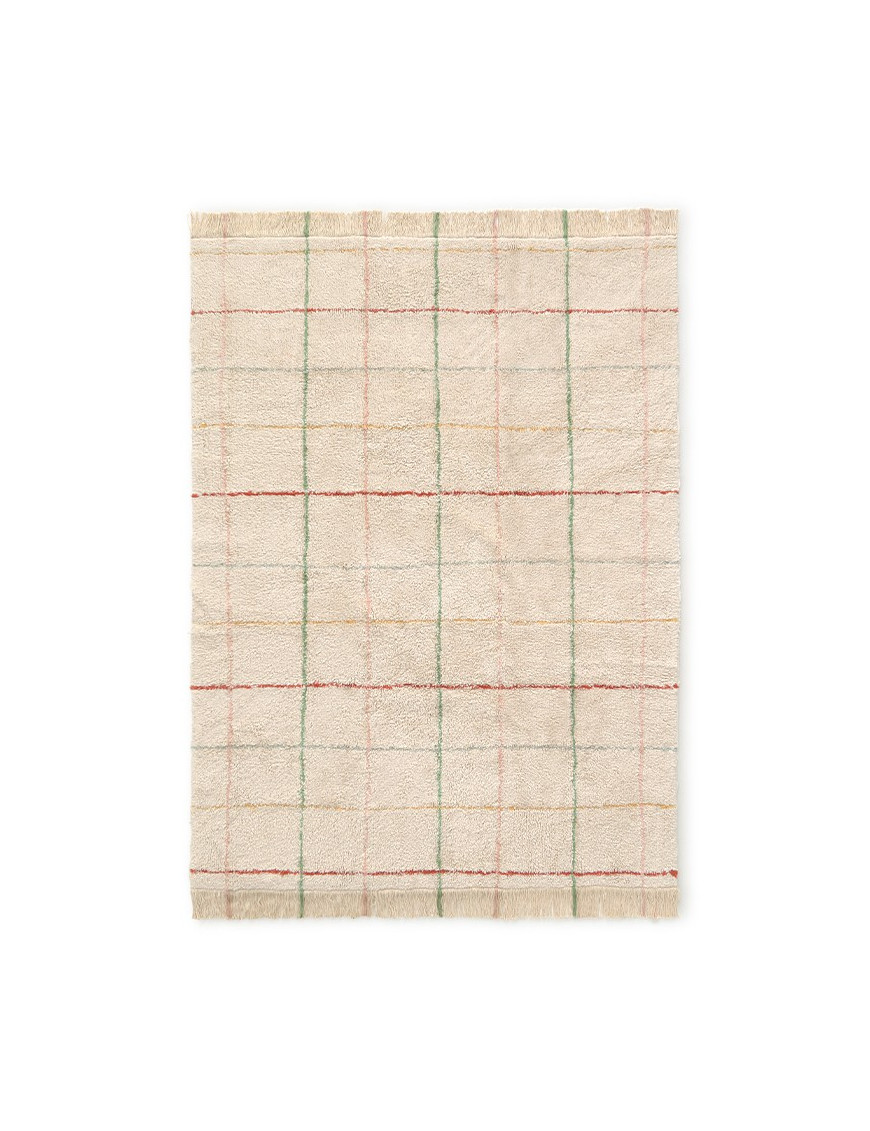 Dywan bawełniany Kolorowe Linie 90 x 130 cm, Farm, Lorena Canals