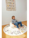 Dywan Bawełniany ABC Kolory i Litery, Ø120 cm, Lorena Canals