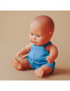 Miniland Lalka EUROPEJCZYK w niebieskim ubranku 21 cm