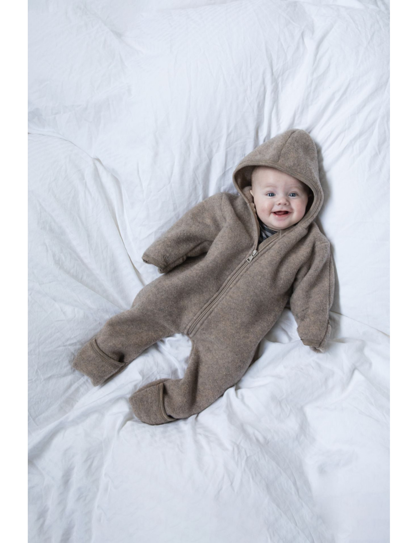 Engel, kombinezon z zamkiem 100% WEŁNA MERINO Walnuss Engel, kombinezon z zamkiem 100% WEŁNA MERINO Walnuss
