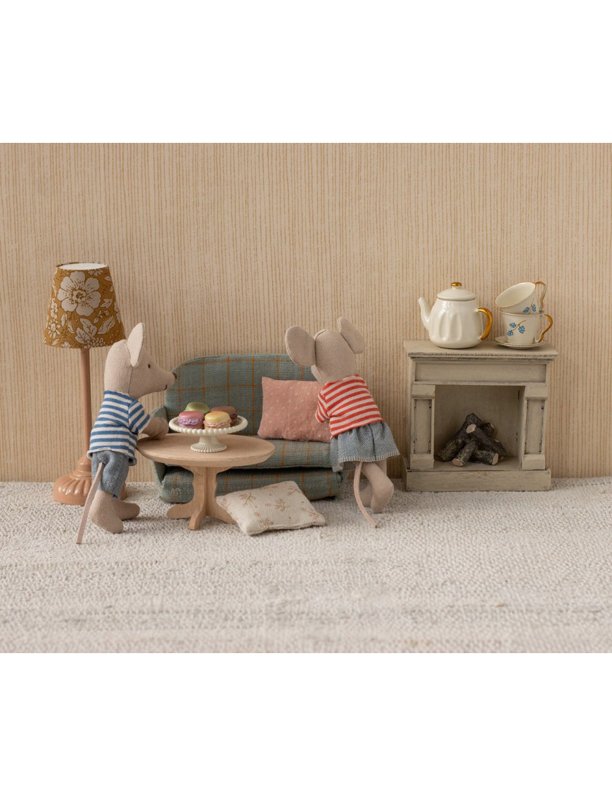 Maileg Oval coffee table, Mouse - Nature Maileg Oval coffee table, Mouse - Nature