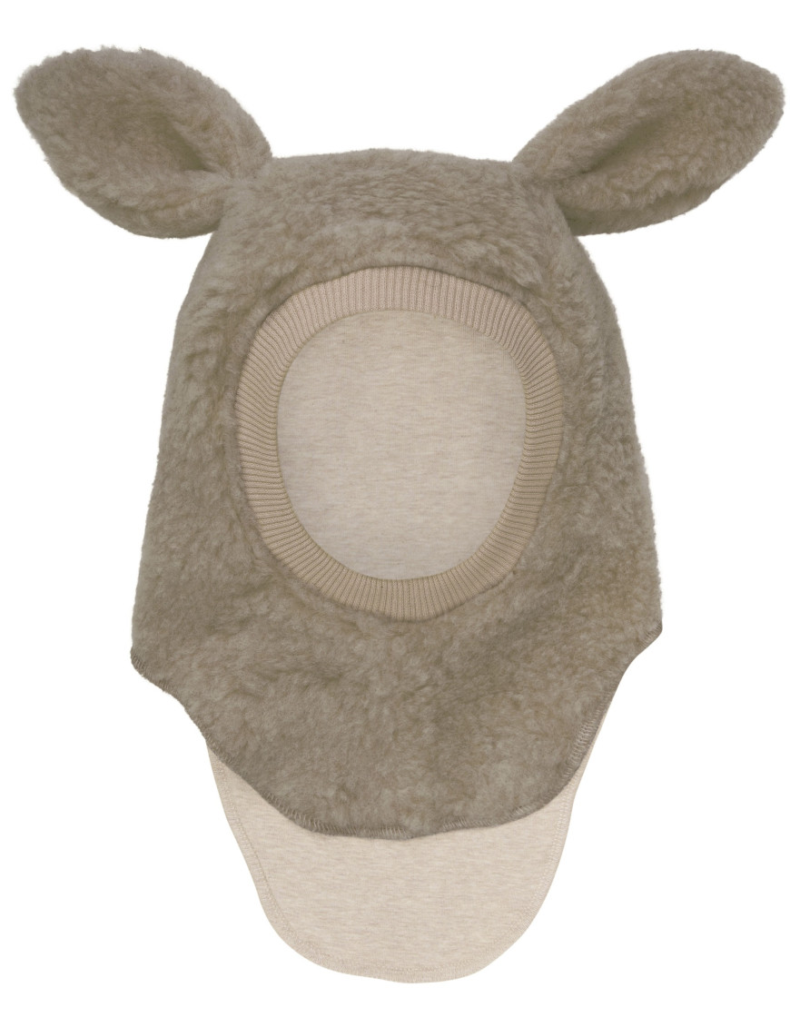 HUTTEliHUT – Ciepła kominiarka Teddy z uszkami Camel
