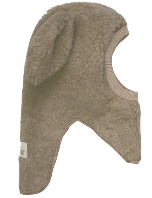 HUTTEliHUT – Ciepła kominiarka Teddy z uszkami Camel