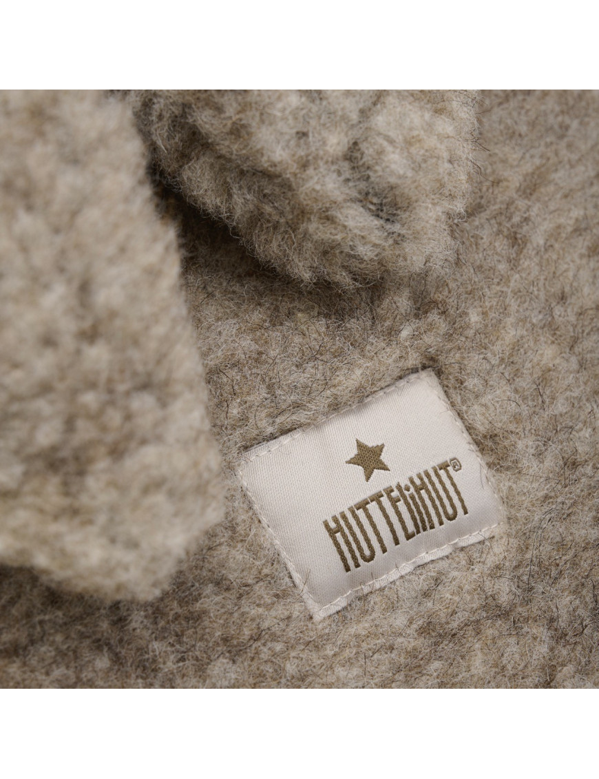 HUTTEliHUT – Ciepła kominiarka Teddy z uszkami Camel