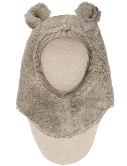HUTTEliHUT – Ciepła kominiarka Teddy z uszkami Camel