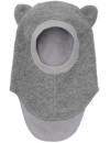HUTTEliHUT – Wełniana kominiarka z uszkami Grey