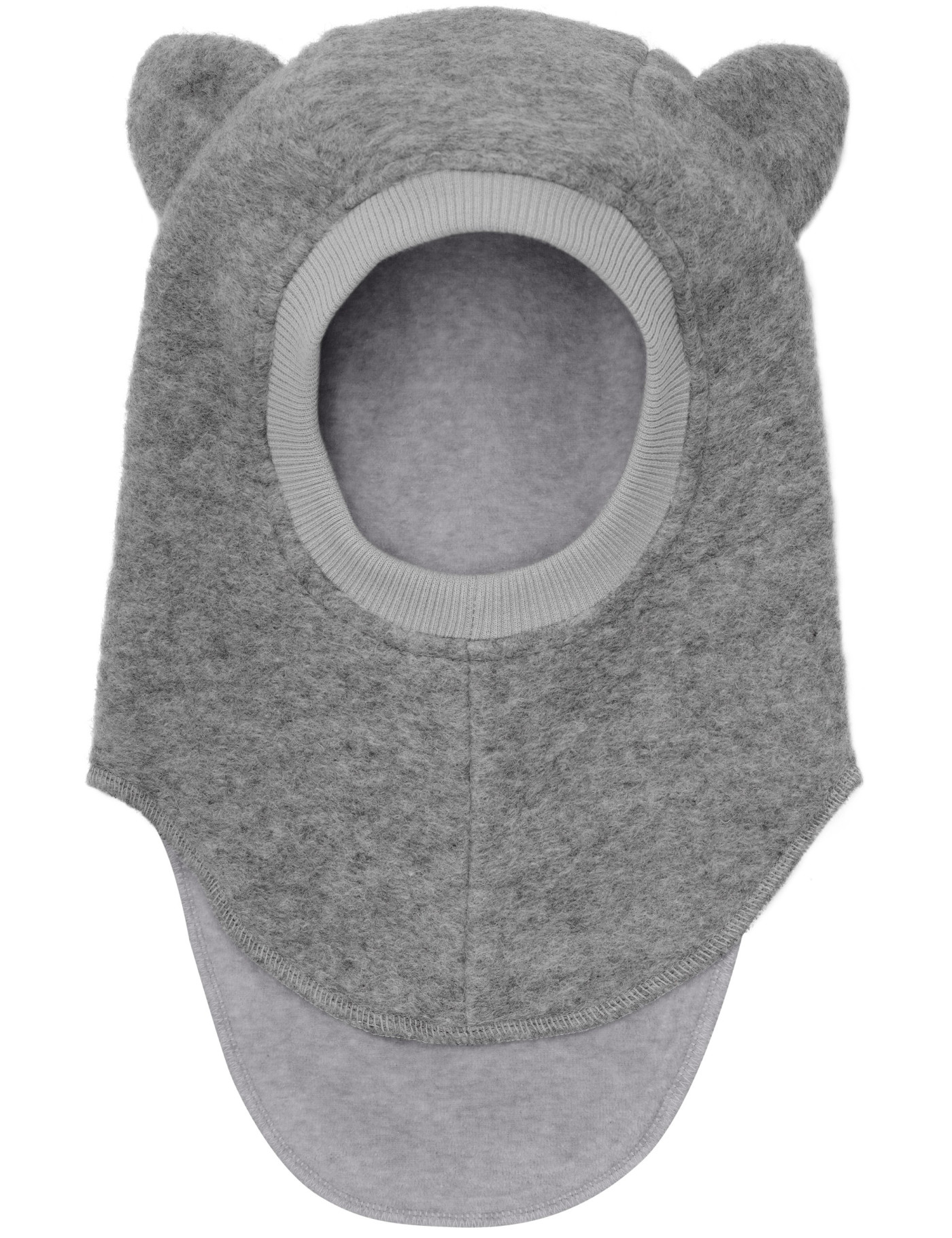 HUTTEliHUT – Wełniana kominiarka z uszkami Grey