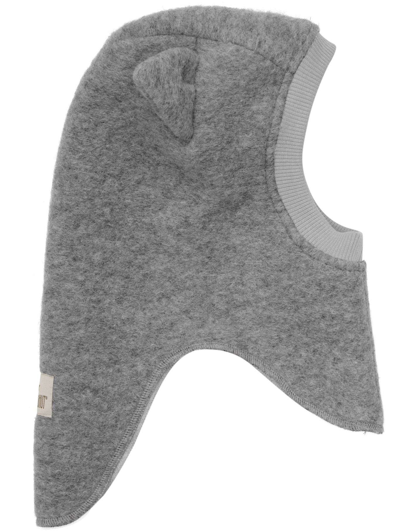HUTTEliHUT – Wełniana kominiarka z uszkami Grey