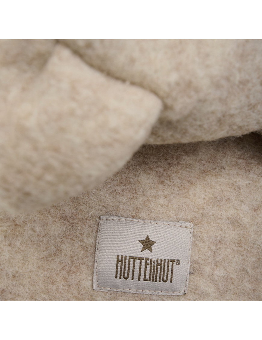 HUTTEliHUT – Wełniana kominiarka z uszkami SAND