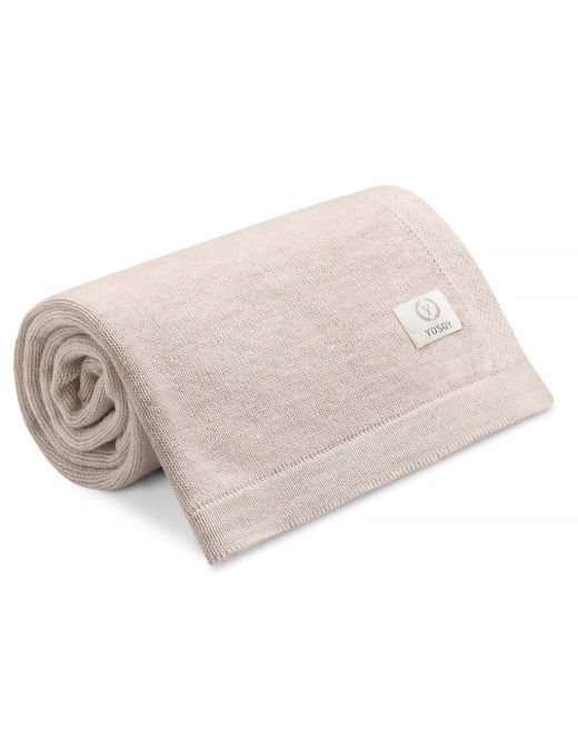 Koc z wełny merino Tokyo Cappuccino YOSOY