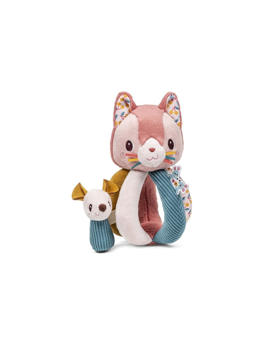Lilliputiens Grzechotka z uchwytami Kotka Jeanne 6 m+