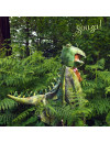 Souza! Kostium peleryna z kapturem - maską zielony dinozaur T-rex 4-7 lat