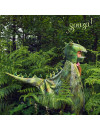 Souza! Kostium peleryna z kapturem - maską zielony dinozaur T-rex 4-7 lat