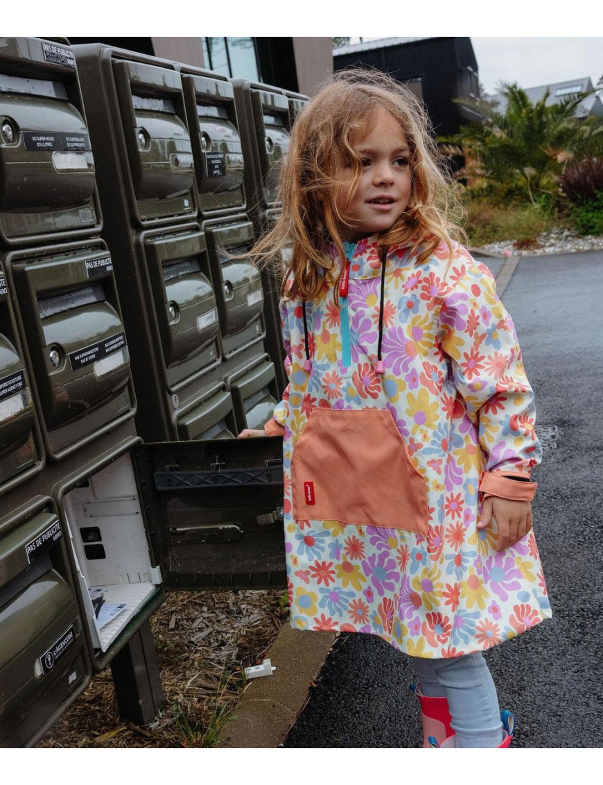 Poncho przeciwdeszczowe Retro Flowers Hello Hossy Poncho przeciwdeszczowe Retro Flowers Hello Hossy