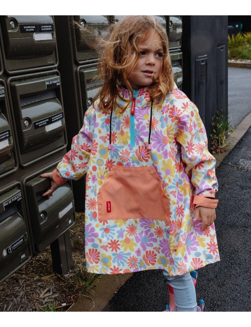 Poncho przeciwdeszczowe Retro Flowers Hello Hossy Poncho przeciwdeszczowe Retro Flowers Hello Hossy