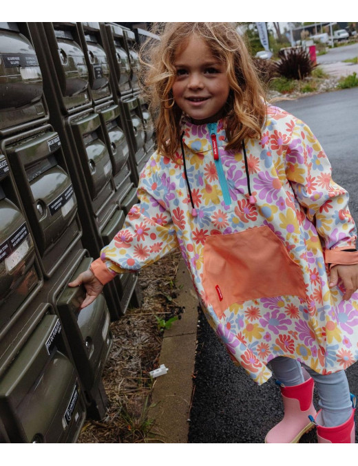 Poncho przeciwdeszczowe Retro Flowers Hello Hossy