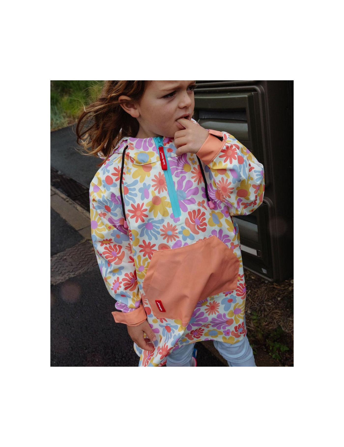 Poncho przeciwdeszczowe Retro Flowers Hello Hossy Poncho przeciwdeszczowe Retro Flowers Hello Hossy