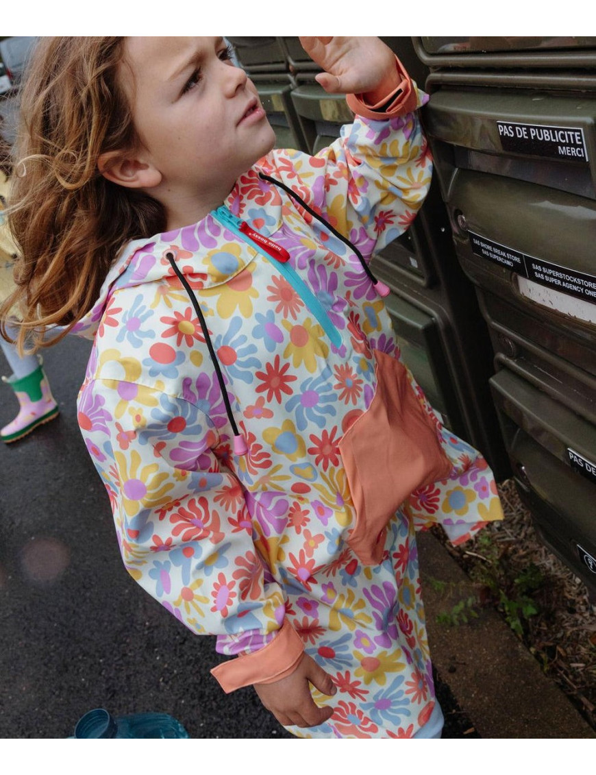 Poncho przeciwdeszczowe Retro Flowers Hello Hossy Poncho przeciwdeszczowe Retro Flowers Hello Hossy