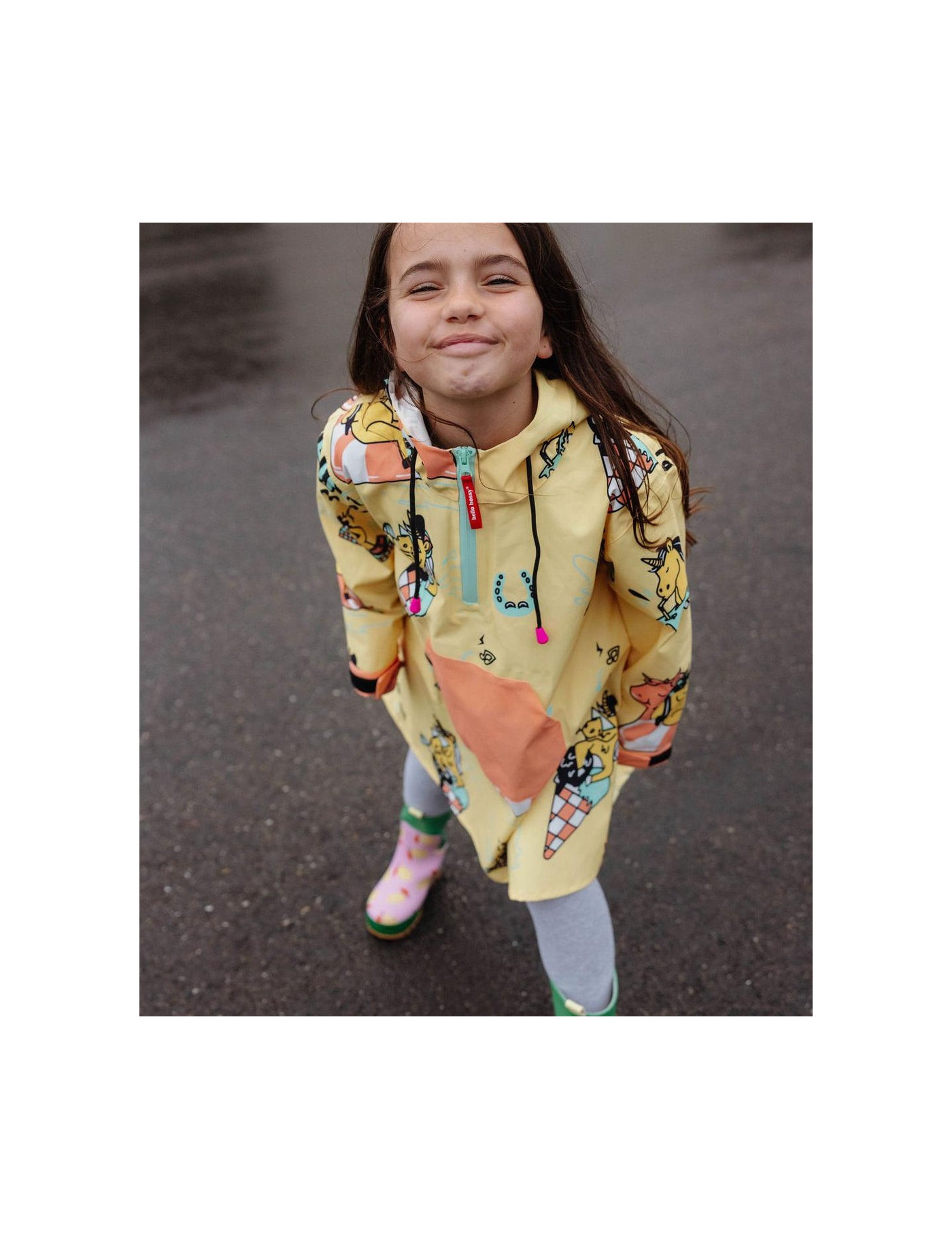 Poncho przeciwdeszczowe Unicorn Hello Hossy