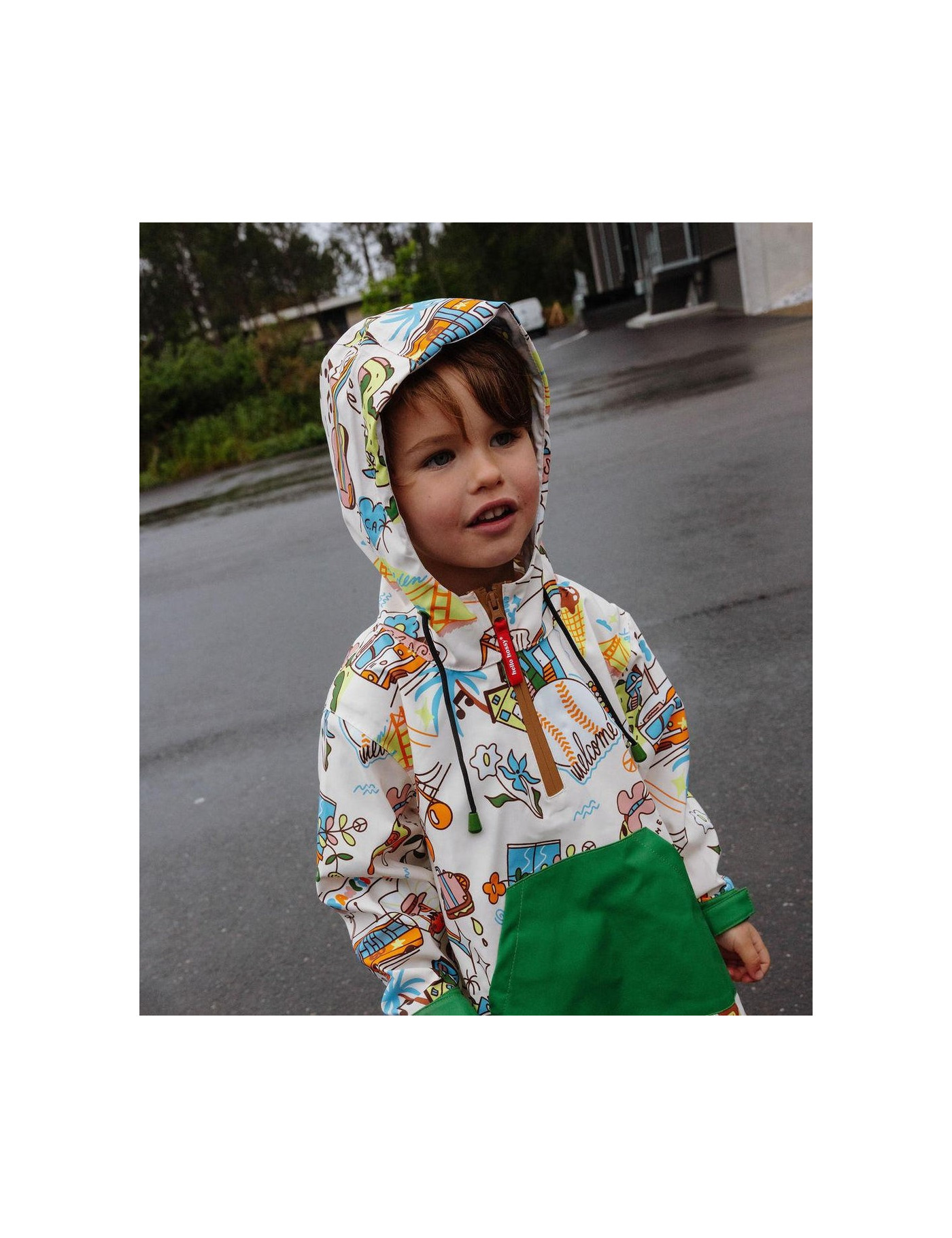 Poncho przeciwdeszczowe San Francisco Hello Hossy
