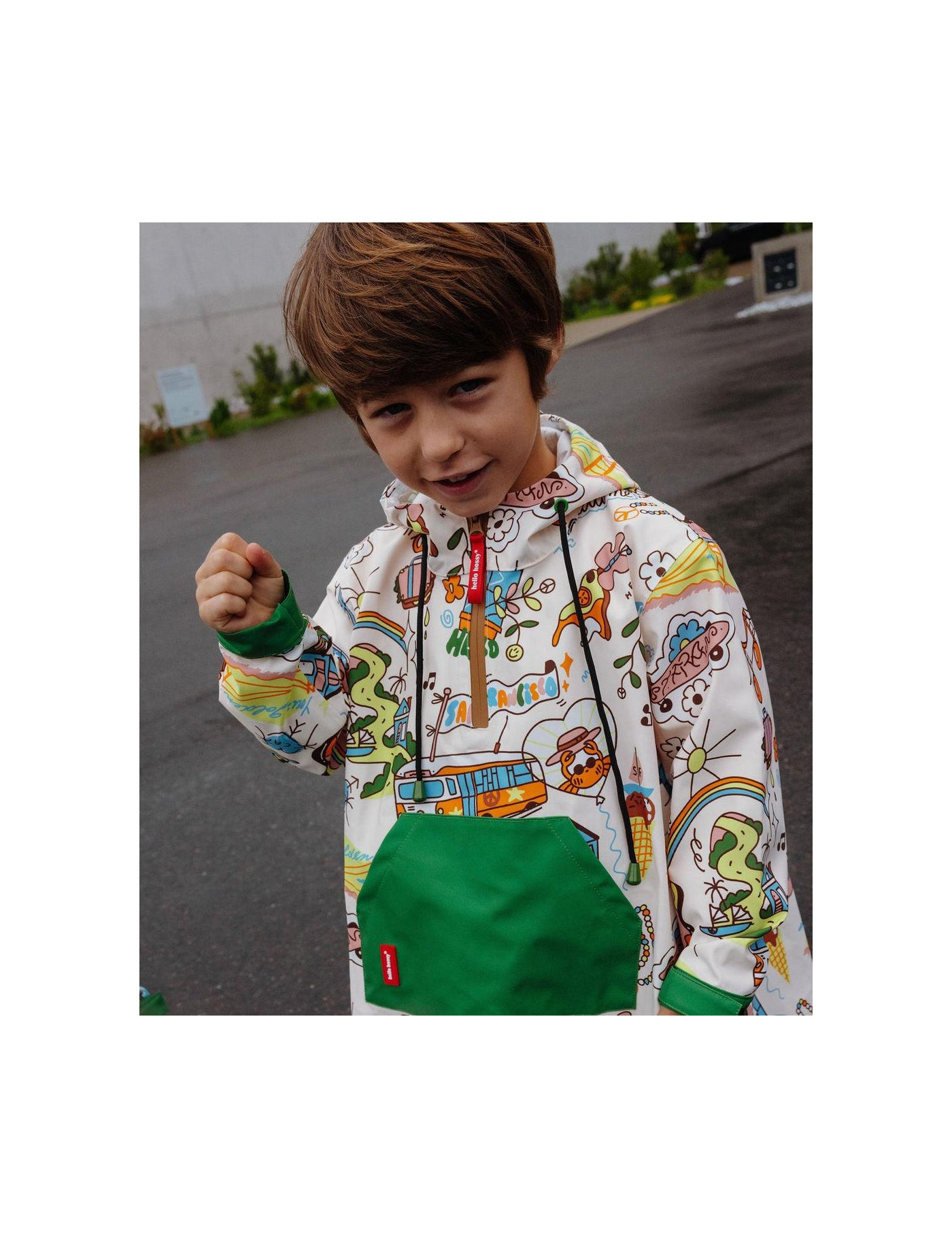 Poncho przeciwdeszczowe San Francisco Hello Hossy