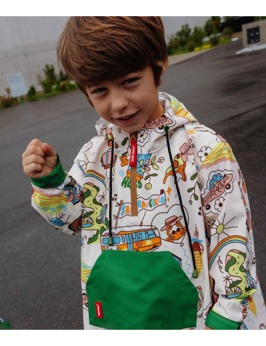 Poncho przeciwdeszczowe San Francisco Hello Hossy