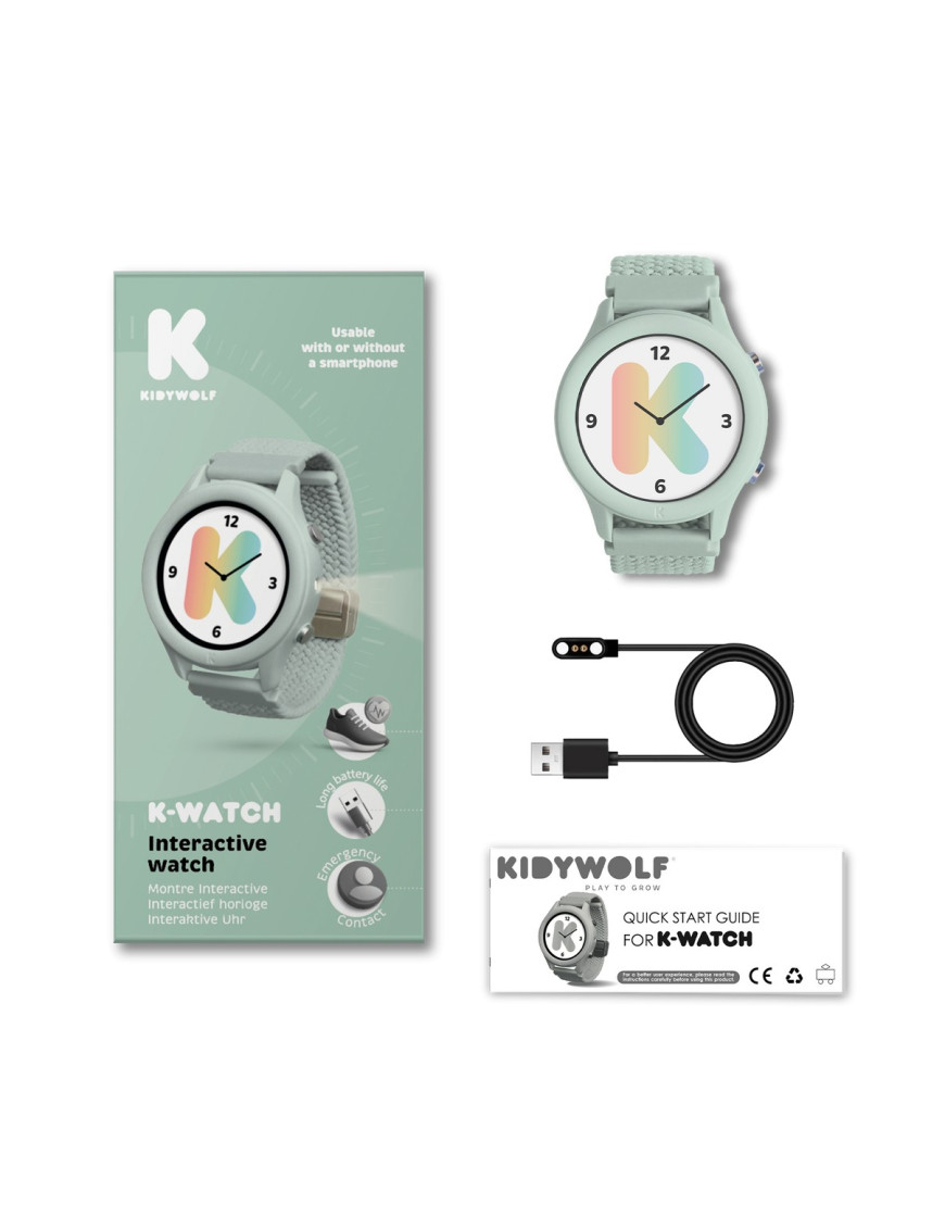 Zegarek dziecięcy K-WATCH Green Kidywolf Zegarek dziecięcy K-WATCH Green Kidywolf