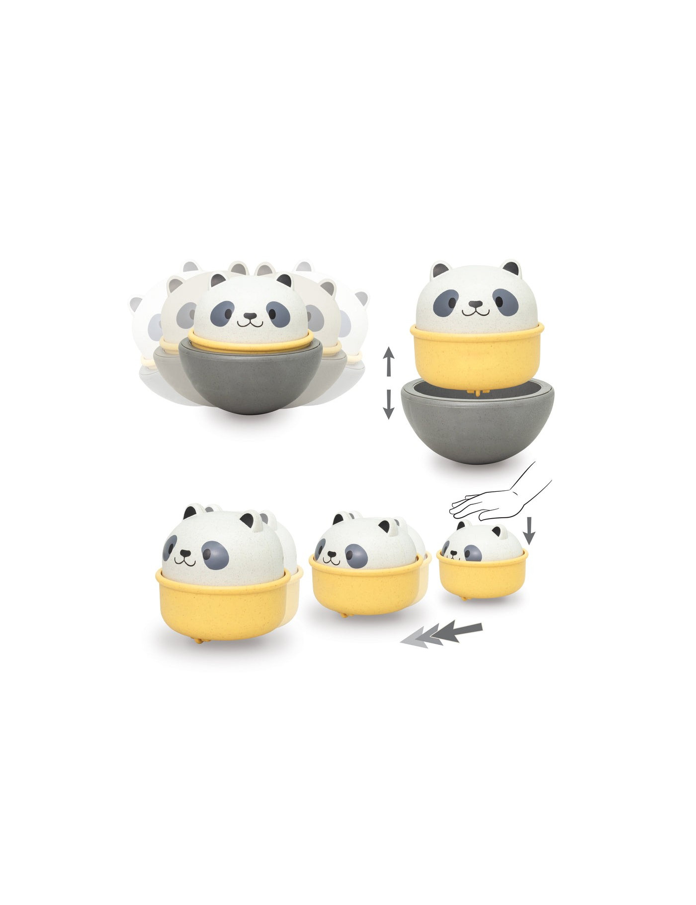 Tiger Tribe Rocking Rollers - Panda