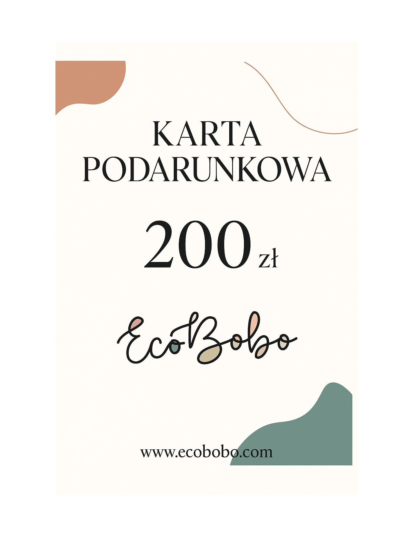 Karta podarunkowa 200 zl
