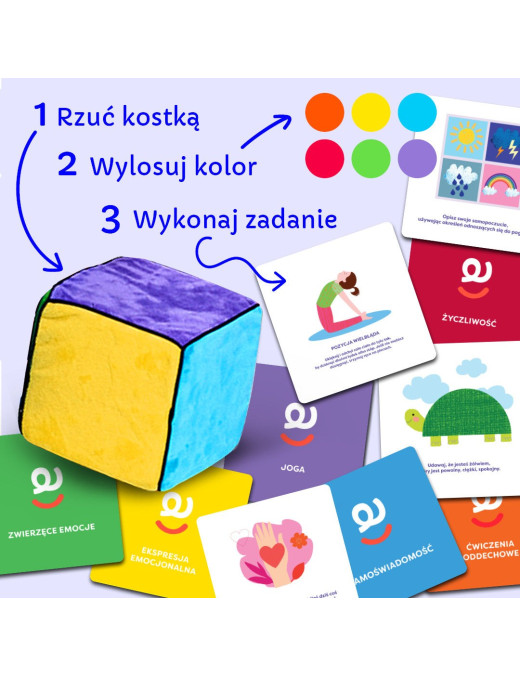 Kostka aktywności – mindfulness. Gra + mini e-book Rozwojowa Mama