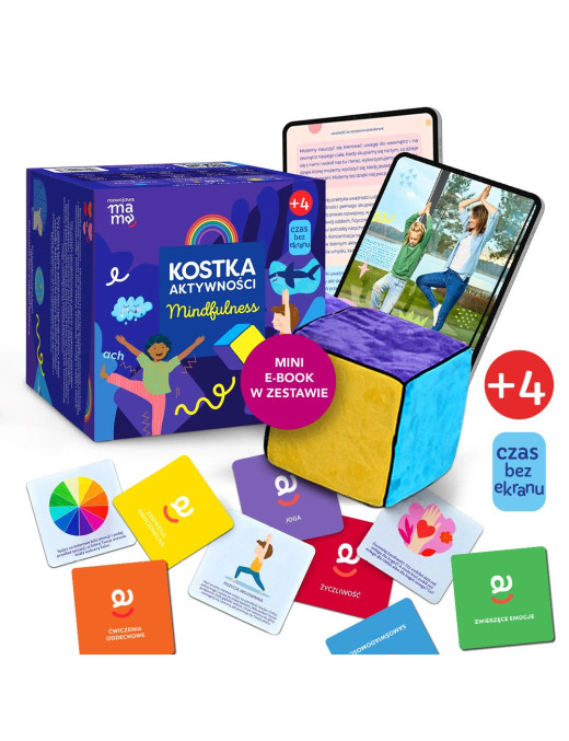 Kostka aktywności – mindfulness. Gra + mini e-book Rozwojowa Mama