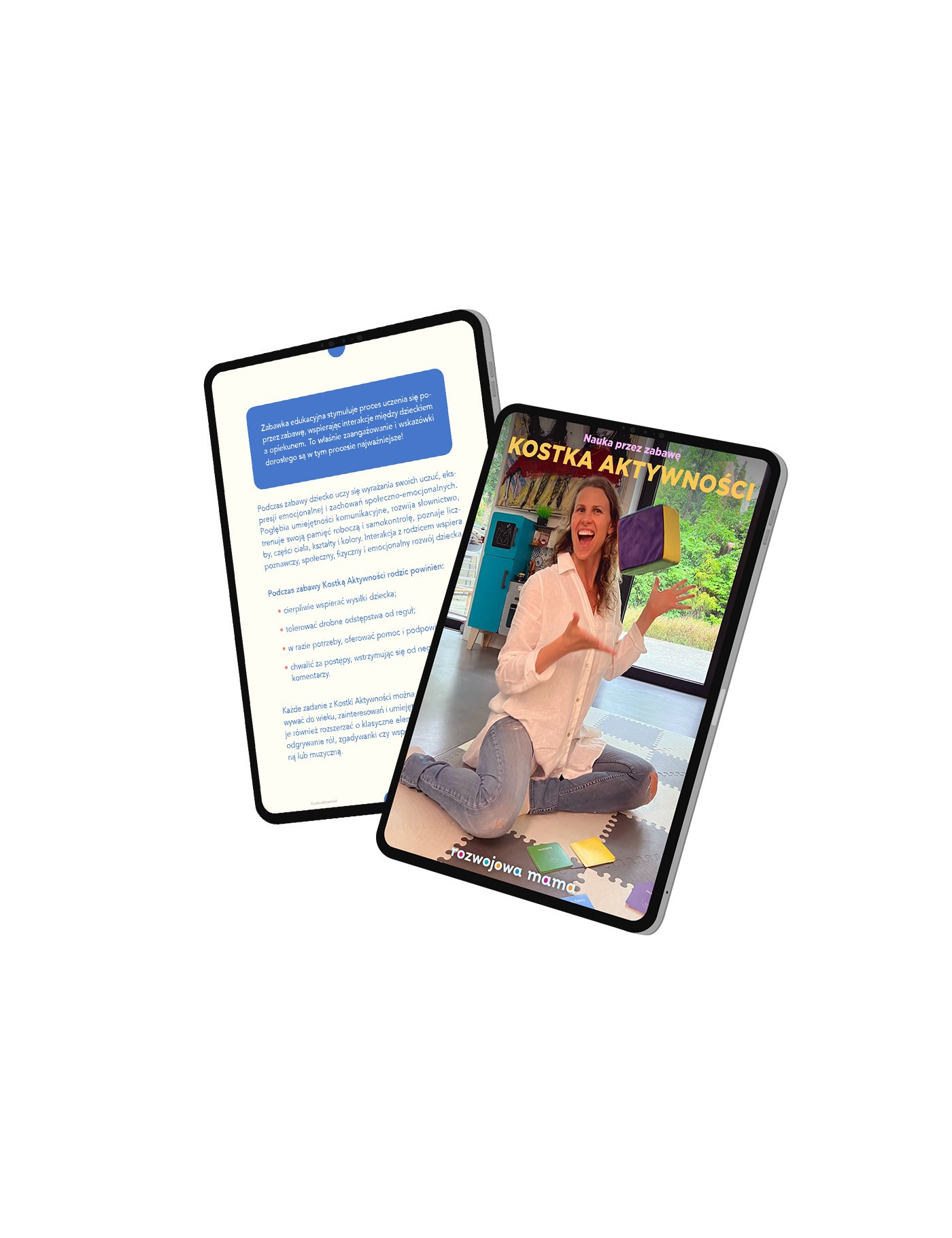Karty do kostki aktywności - nauka przez zabawę 1 + mini e-book 2+ Karty do kostki aktywności - nauka przez zabawę 1 + mini e-book 2+