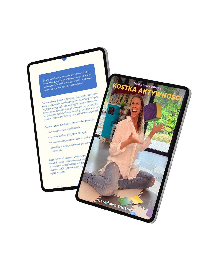 Karty do kostki aktywności - nauka przez zabawę 1 + mini e-book 2+ Karty do kostki aktywności - nauka przez zabawę 1 + mini e-book 2+