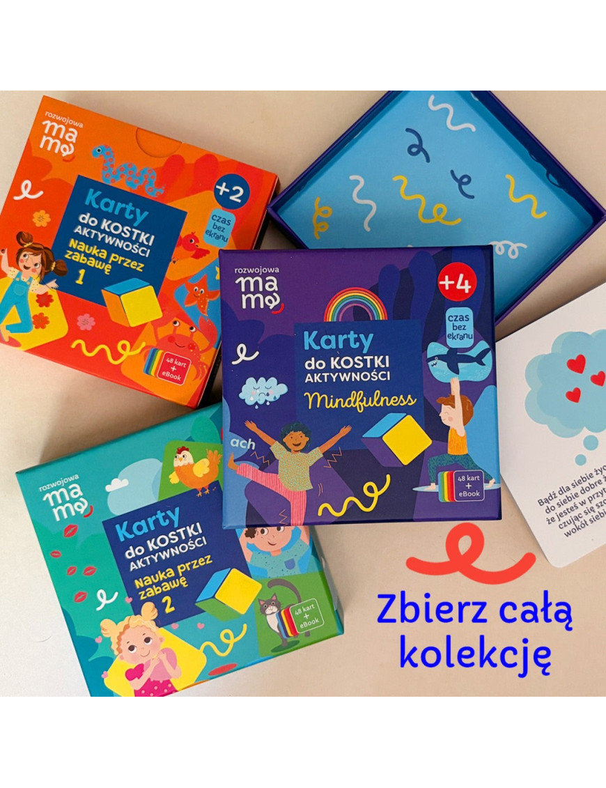 Karty do kostki aktywności - mindfulness + mini e-book 4+