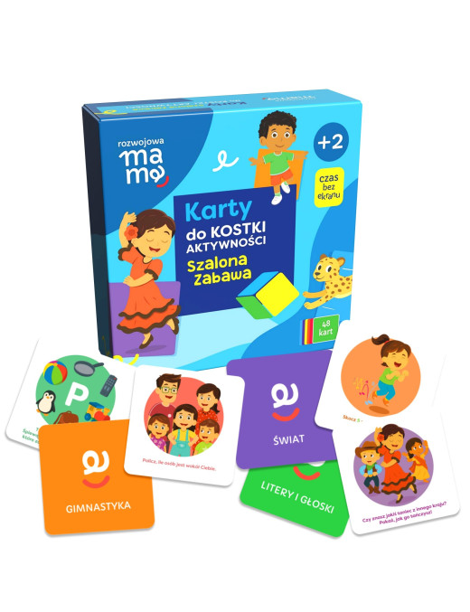 Karty do kostki aktywności - szalona zabawa 2+