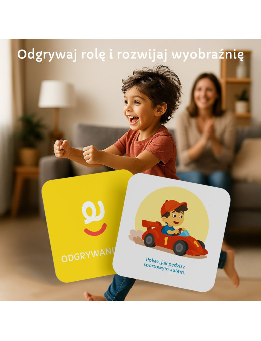 Karty do kostki aktywności - szalona zabawa 2+
